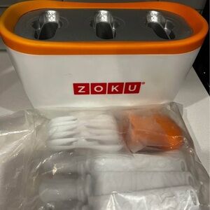 Zoku Orange and White Ice Pop Maker